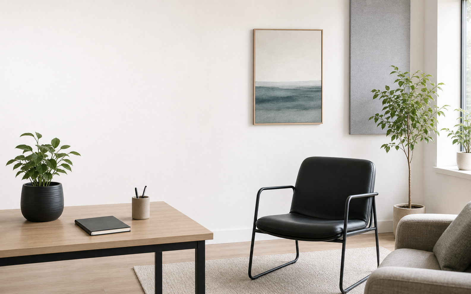 Clear clinical office sample hero image